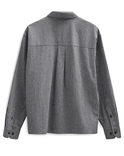 Anerkjendt - AKOtto Small Check Skjorte - Caviar